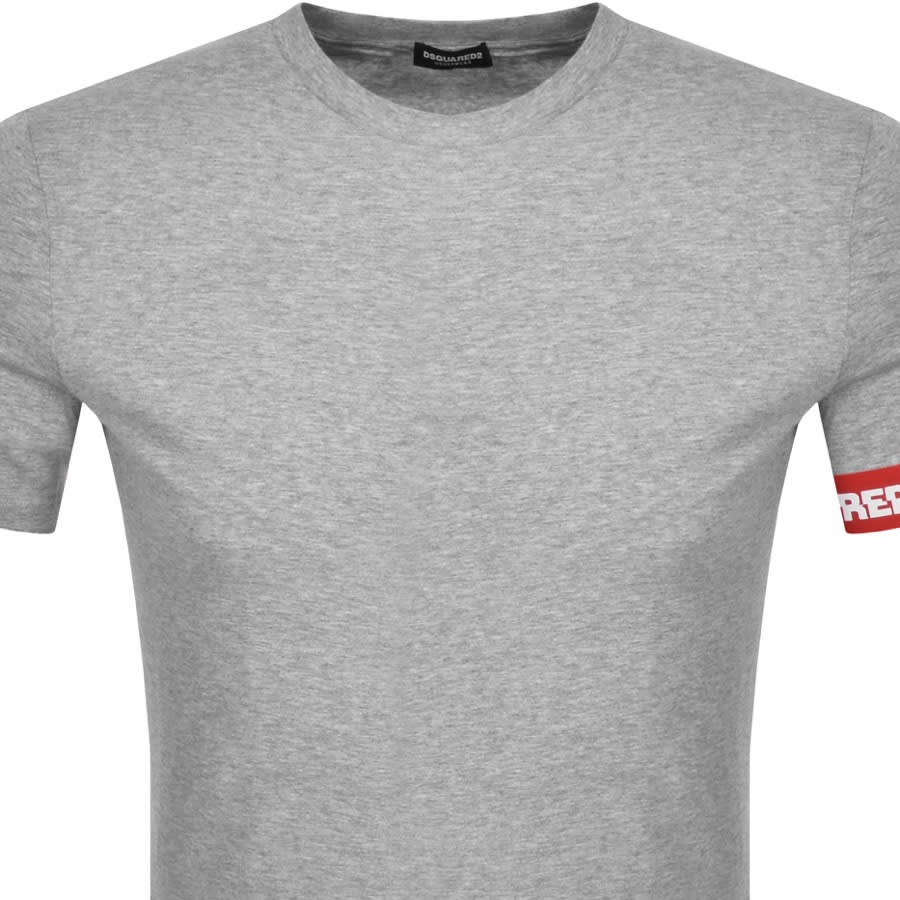 Alternative Image for ProductDSQUARED2 Logo Sleeve Short Sleeved T Shirt Grey2